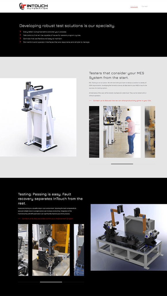 Intouch Automation website